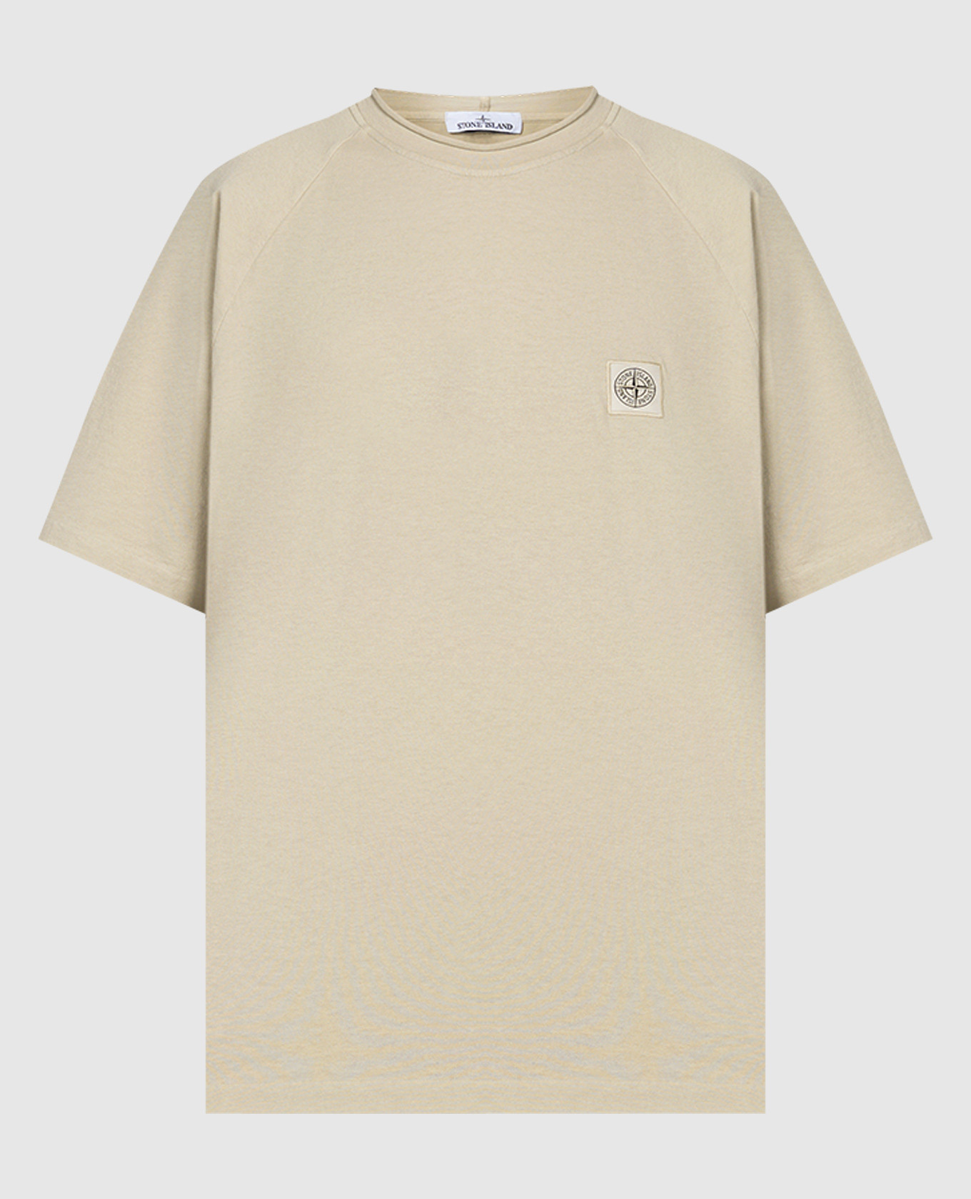 

Бежевая футболка с логотипом, Бежевый, Футболки