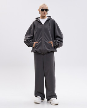 Vetements Сірі спортивні штани з вишивкою логотипа UH76SP160M