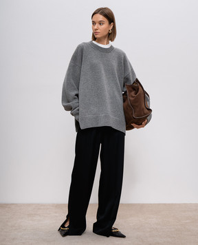 Jil Sander Серый свитер из шерсти и кашемира J02GP0182J14726