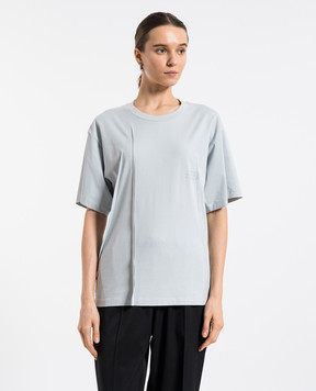 Maison Margiela MM6 Блакитна футболка з принтом логотипа S52GC0328S24311