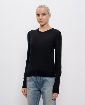 Saint Laurent Чорний джемпер з вовни 834223Y76GM