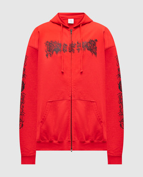 Vetements Червона спортивна куртка Cradle of Filth UCF76ZU300R