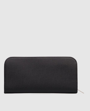 Saint Laurent Черный кожаный кошелек с логотипом 534290BTY0N