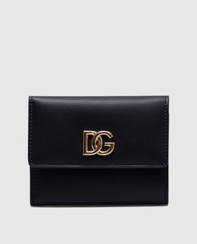 Dolce&Gabbana Черный кожаный портмоне с логотипом BI3338AW576