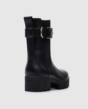 Givenchy Черные кожаные челси Voyou chelsea с эмблемой 4G BE604UB22S