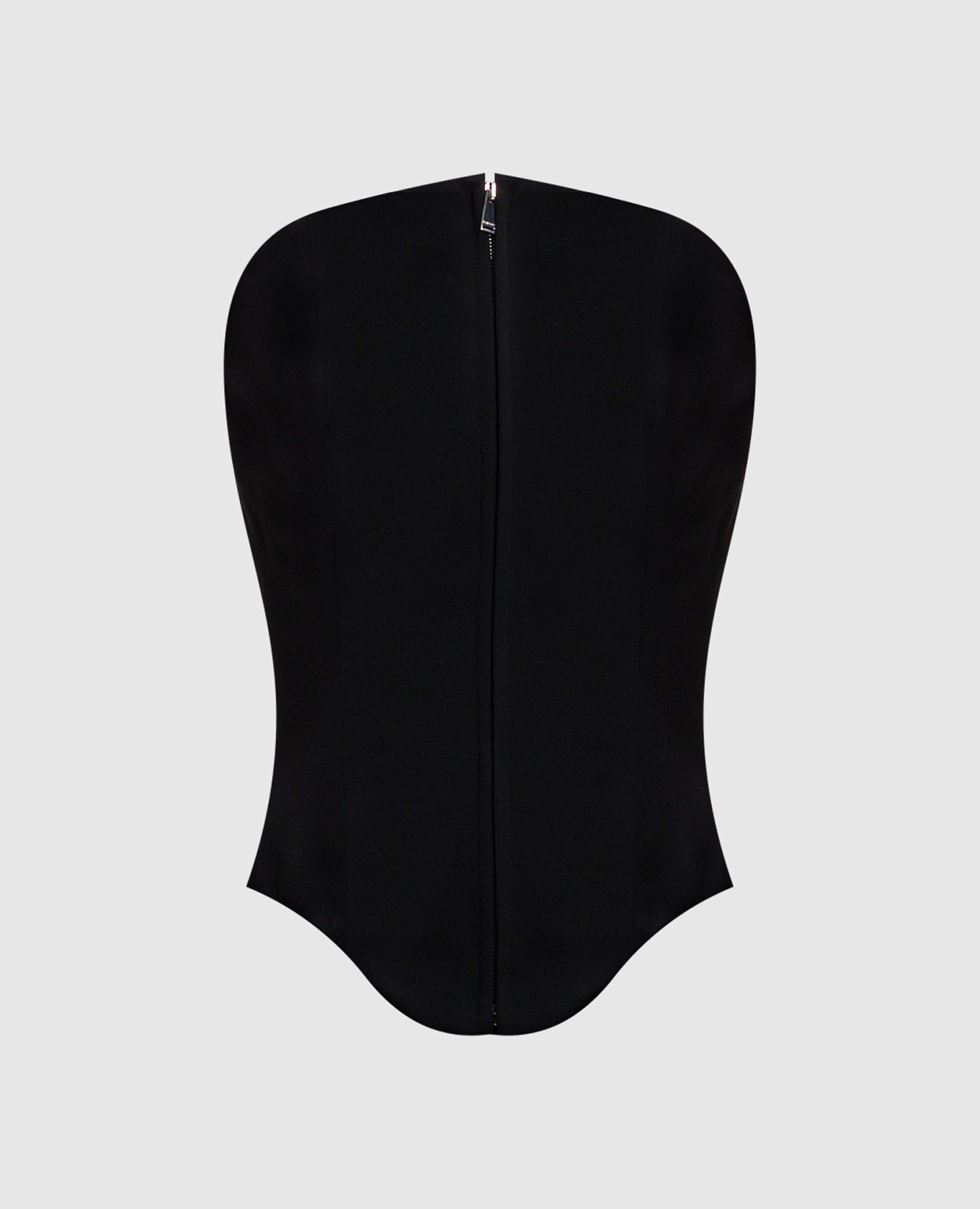 Черный топ из шерсти