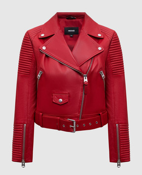 Mackage Червона шкіряна косуха MASINA MASINA