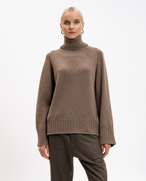 John Smedley Коричневий светр TABATHA з кашеміру і вовни TABATHA