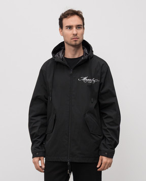 Moncler Черная ветровка Iraclia с вышивкой логотипа K20911A00063597W3