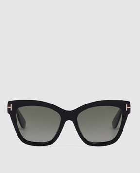 Tom Ford Чорні сонцезахисні окуляри Elvira FT12175501R