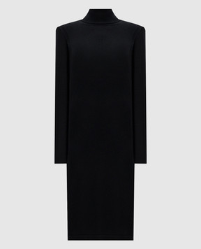 Tom Ford Чорна сукня міді з кашеміру ACK545YAX437
