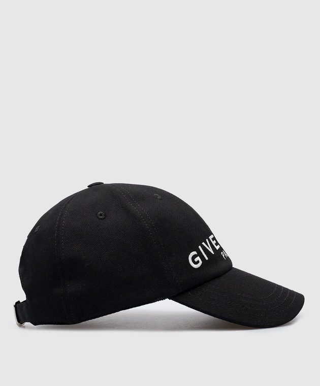 Givenchy - Черная кепка с контрастной вышивкой логотипа Givenchy