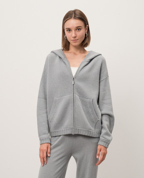 Simonetta Ravizza Синяя спортивная куртка MARGHERITA из кашемира F04KN33T67