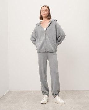 Simonetta Ravizza Синяя спортивная куртка MARGHERITA из кашемира F04KN33T67