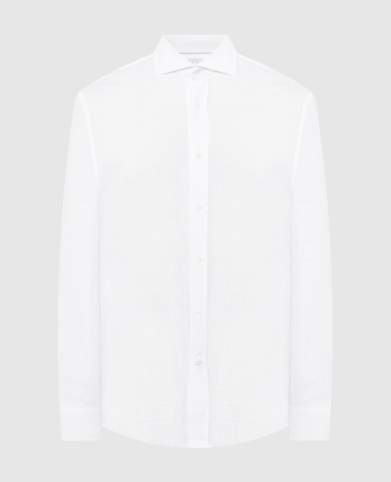 Белая рубашка с геометрическим узором