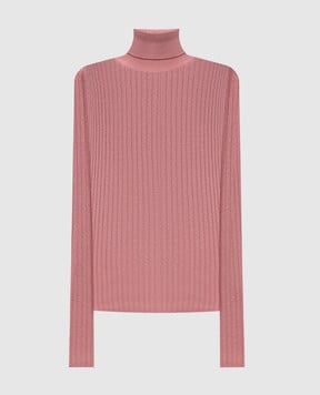 Dolce&Gabbana Розовый гольф из шерсти в рубчик FXW37TJCVXG