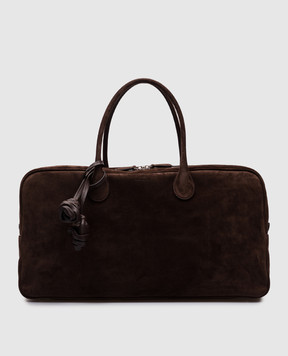 Magda Butrym Коричнева замшева сумка Brigitte LARGEBRIGITTEBAG502724
