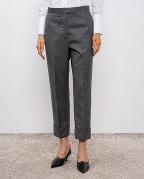 Thom Browne Серые брюки из шерсти FTC337A00626