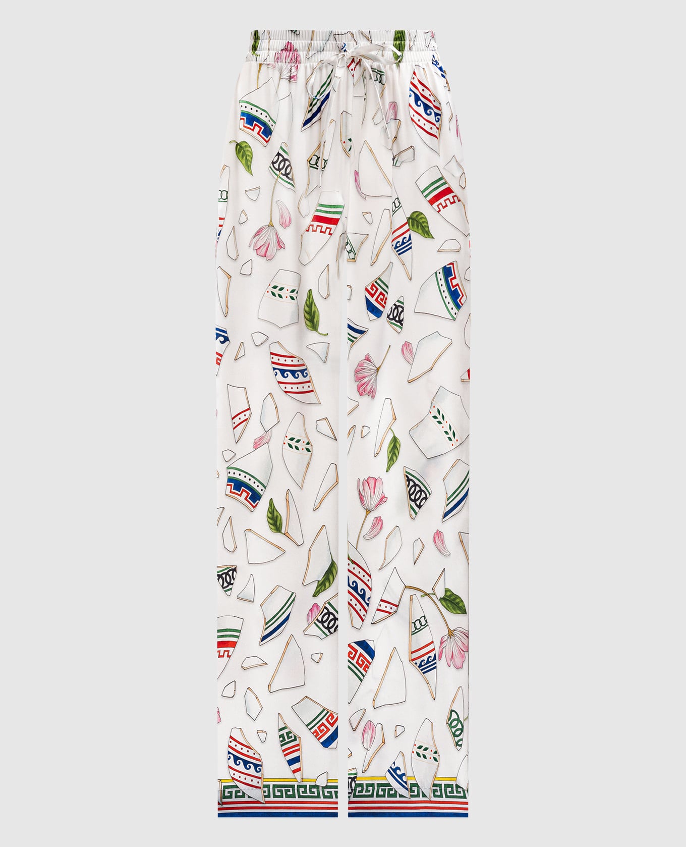 

Белые брюки с принтом Le Vase Brise, Белый, Прямые брюки