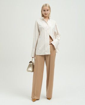 Jil Sander Коричневі штани з вовни J04KA0004J40003