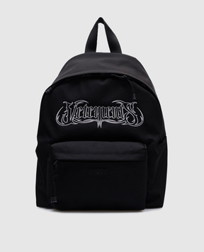 Vetements Черный рюкзак с логотипом UA66BA100B