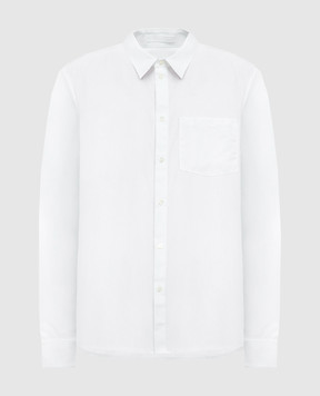 Helmut Lang Белая рубашка с вышивкой монограмм логотипа O01HM515