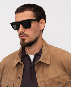 Tom Ford Чорні сонцезахисні окуляри Lelio FT1207