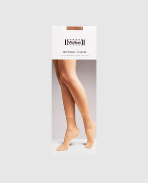 Wolford Бежеві шкарпетки Individual 10 den 41260