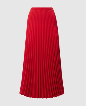 Christian Dior Червона сукня гофре з вовни та шовку 7A21329A1166