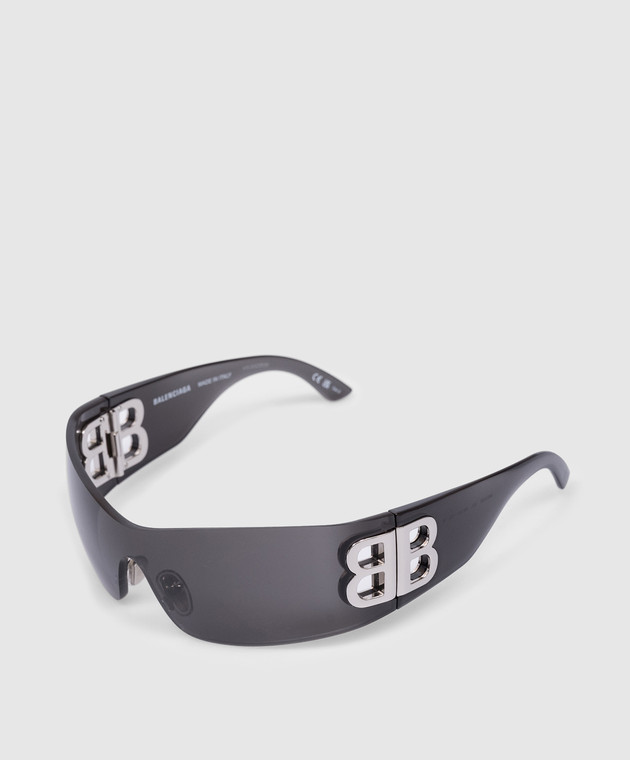 Balenciaga Черные очки Bossy Mask 794333T0003m изображение 3