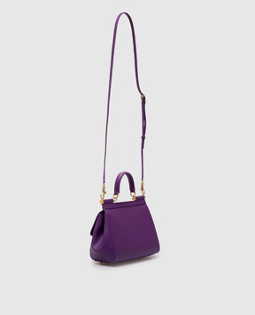 Dolce&Gabbana Фіолетова шкіряна сумка Sicily BB6003B1001