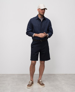 Brunello Cucinelli Сині шорти M289LU0010