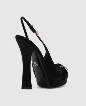 Dolce&Gabbana Черные слингбеки с бантом CG0927AD160