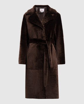 Babe Pay Pls Коричневая дубленка 2231ELONGSETA