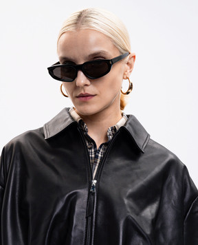 Saint Laurent Чорні сонцезахисні окуляри 634 Nova 758461Y9956