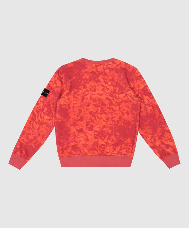 Stone Island Красный свитшот с логотип патч 8116625621012 изображение 2