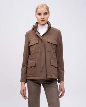 Loro Piana Куртка цвета хаки Traveller FAP9765