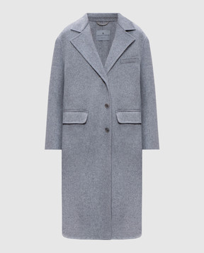 Ermanno Scervino Сіре пальто з вовною D456D333LVW