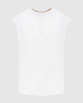 Jil Sander Белый топ с акцентными швами J02NC0264J20232
