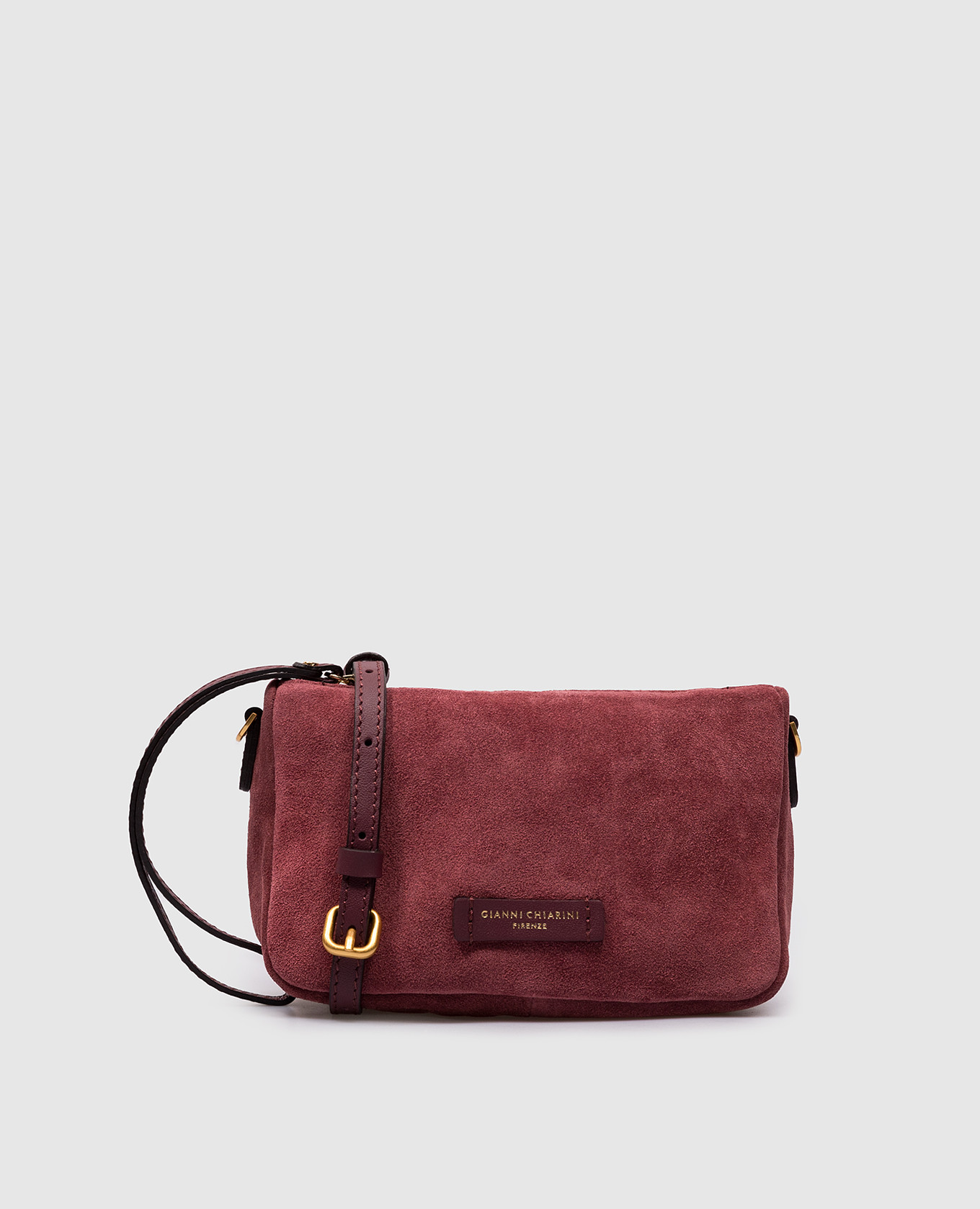 

Бордовая сумка Nora Pouch с логотипом, Бордовый, Сумки через плечо