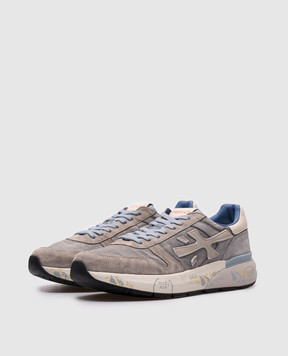 Premiata Серые комбинированные кроссовки MICK MICK