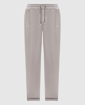 Doriani Cashmere Серые спортивные брюки с отворотами 818PANTF1853J36