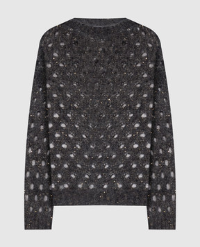 Brunello Cucinelli Сірий светр з вовною MNA326500