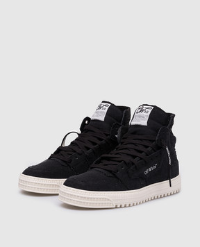 Off-White Черные хайтопы 3.0 Off Court OMIA065F24FAB001