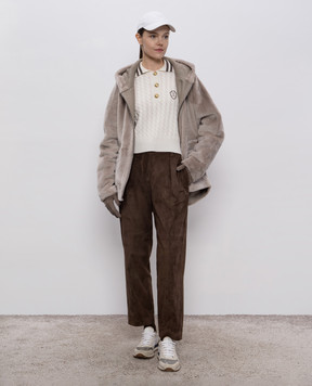 Simonetta Ravizza Двухсторонняя дубленка Bibi F05JA396H21