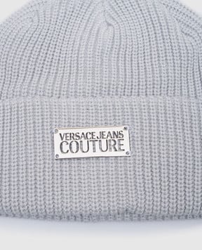 Versace Jeans Couture Сіра шапка з логотипом 77HAZK50ZG291