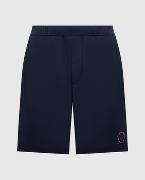Brunello Cucinelli Синие шорты с логотипом логотип логотип ML8243390T