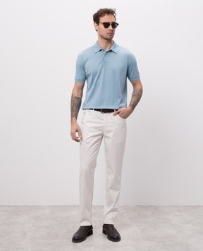 Tom Ford Блакитне поло KPS004YMC024S25
