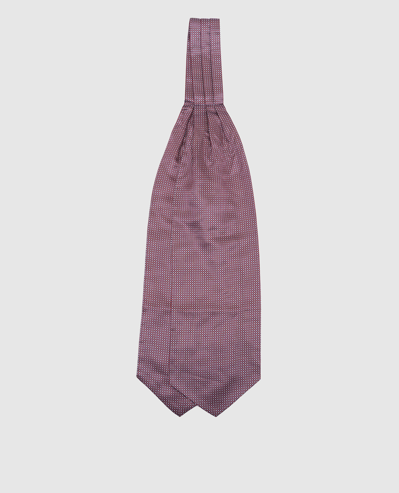 

Бордовый галстук-пластрон из шелка в узор, Галстуки