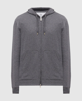 Brunello Cucinelli Серая спортивная куртка MW8639069G